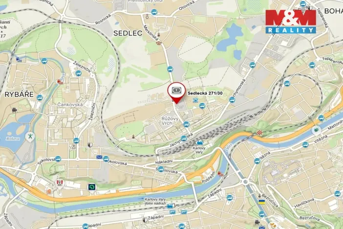 Pronájem kanceláře, Karlovy Vary - Rybáře, Sedlecká, 374 m2