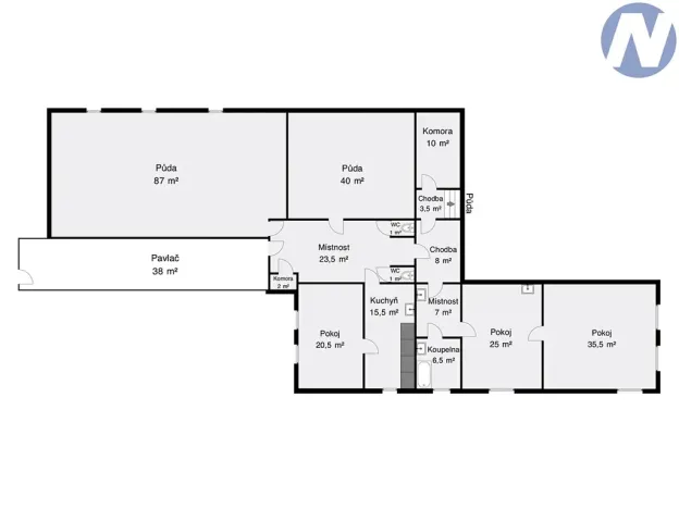 Prodej činžovního domu, Husinec, Jeronýmova, 400 m2