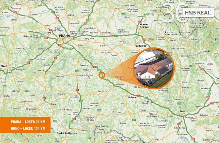 Pronájem skladu, Loket, 720 m2