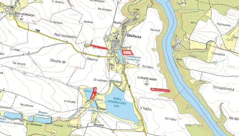 Prodej pole, Albrechtice nad Vltavou, 43820 m2