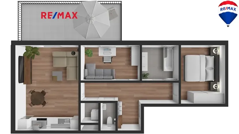 Pronájem bytu 3+kk, Česká Lípa, Jiráskova, 61 m2