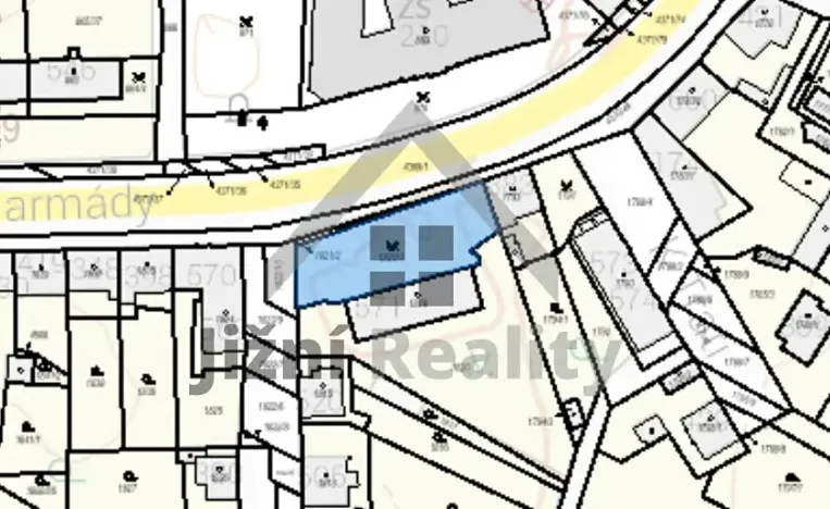 Prodej pozemku pro bydlení, Veselí nad Lužnicí, Třída Čs. armády, 768 m2