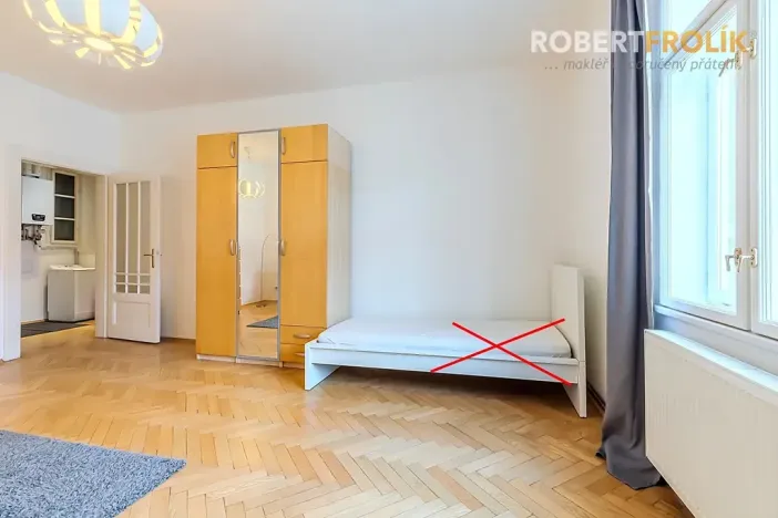 Pronájem bytu 1+1, Praha - Bubeneč, V. P. Čkalova, 55 m2