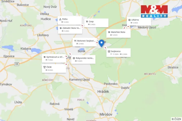 Prodej pozemku pro bydlení, Svojkovice, 882 m2