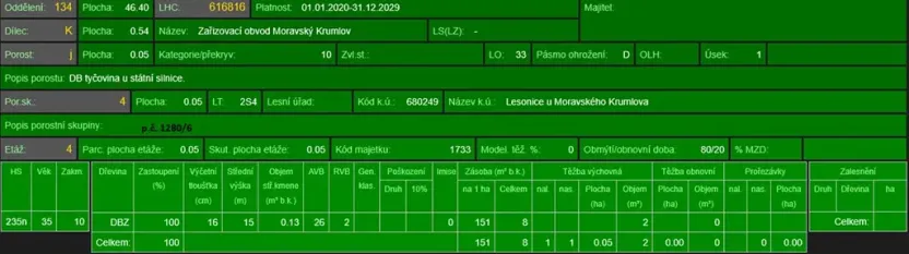 Prodej podílu lesa, Lesonice, 6189 m2