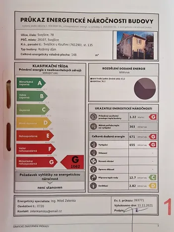 Prodej rodinného domu, Svojšice, 93 m2