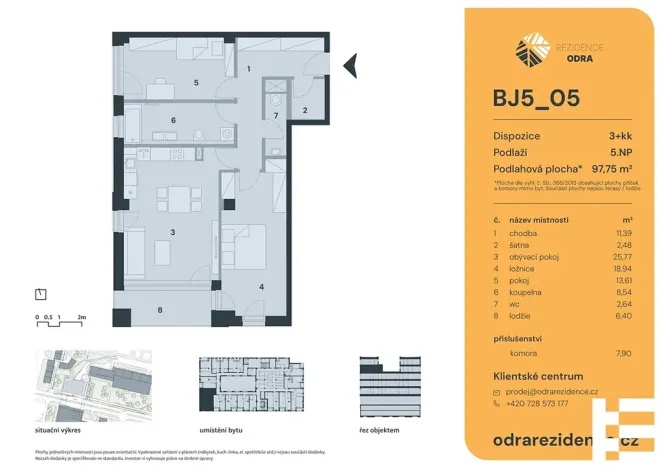 Prodej bytu 3+kk, Praha - Bohnice, Lodžská, 98 m2