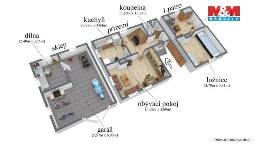 Prodej chaty, Kalek - Načetín, 70 m2