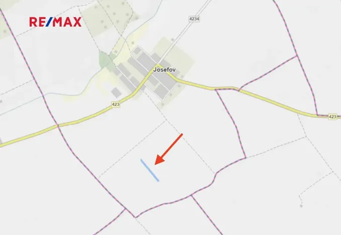 Prodej pole, Josefov, 4449 m2