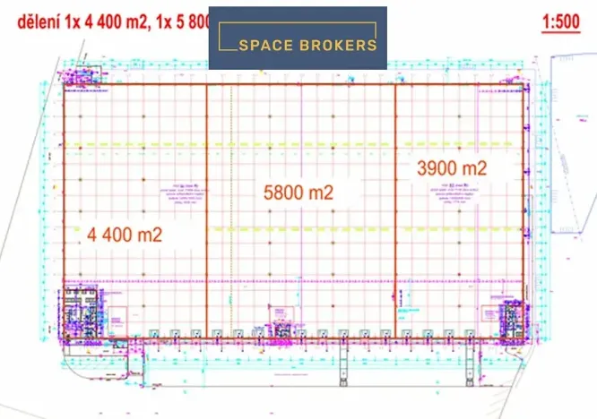 Pronájem skladu, Dašice, 3900 m2