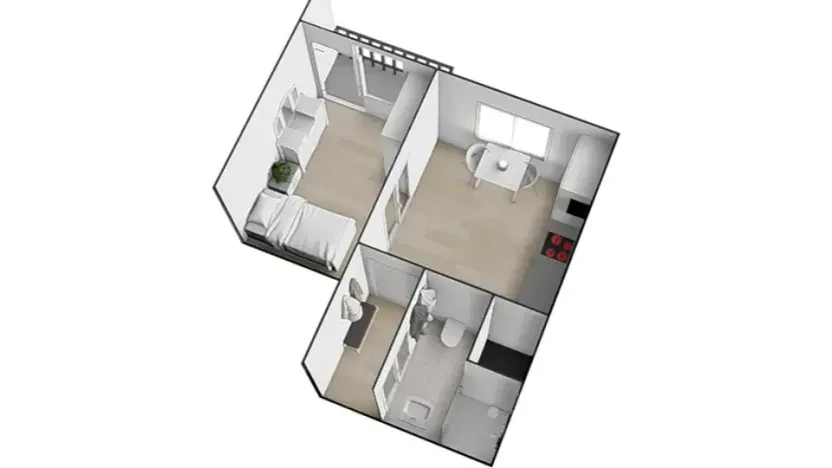 Prodej bytu 1+1, Brno, Prokofjevova, 36 m2