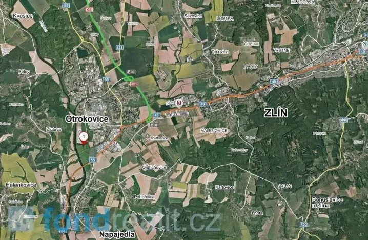 Prodej pozemku, Otrokovice, 810 m2