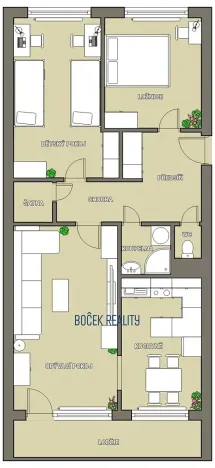 Prodej bytu 3+1, Komárov, Mládežnická, 65 m2