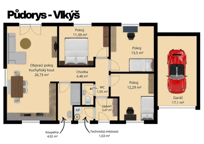 Prodej rodinného domu, Plzeň, 98 m2