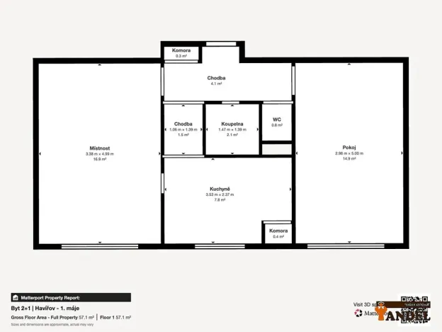 Prodej bytu 2+1, Havířov, 1. máje, 49 m2
