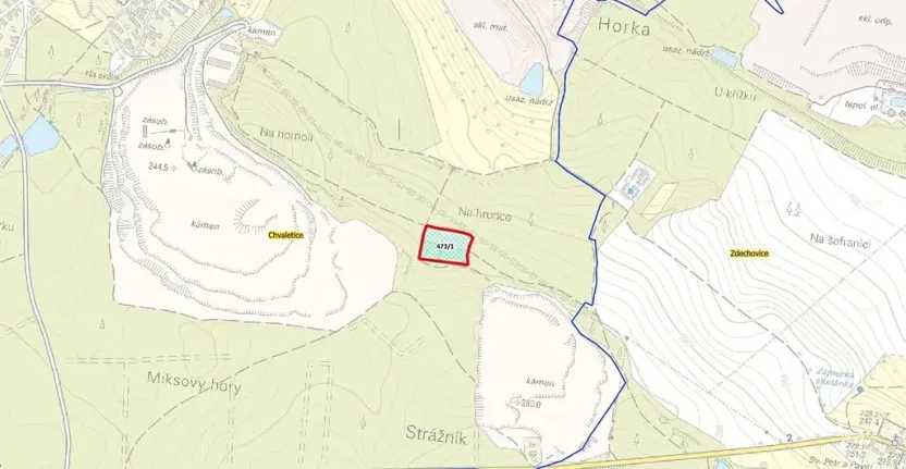 Prodej louky, Chvaletice, 8571 m2