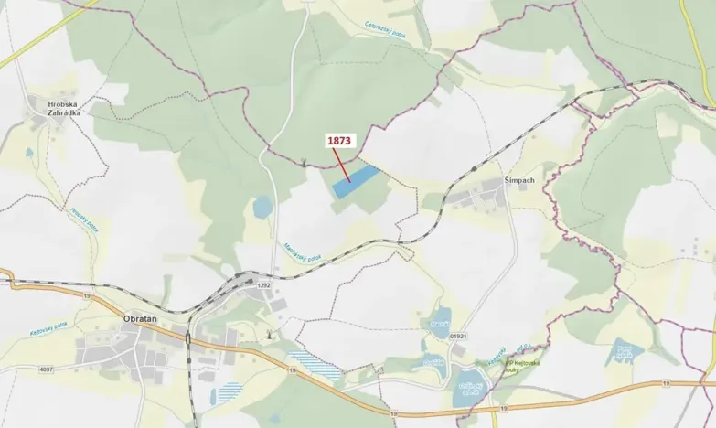 Dražba lesa, Obrataň, 32740 m2