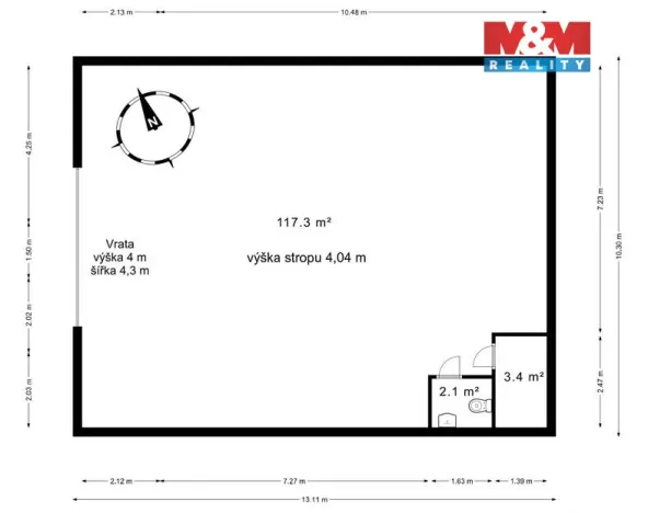 Prodej skladu, Lysá nad Labem, Průmyslová, 122 m2