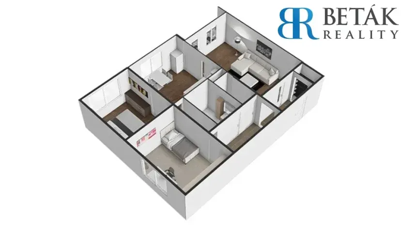 Prodej bytu 3+1, Přerov, Malá Dlážka, 63 m2