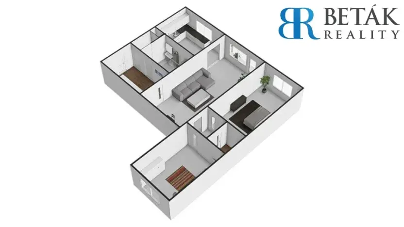 Prodej bytu 3+1, Přerov, Jasínkova, 74 m2