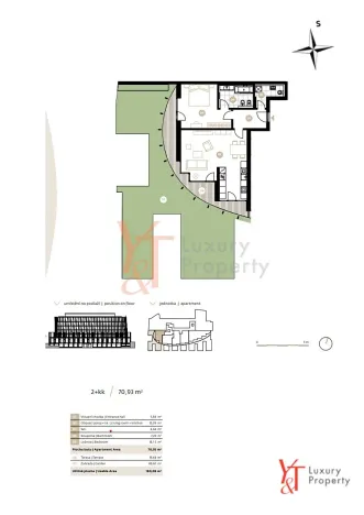Pronájem bytu 2+kk, Praha - Smíchov, 73 m2