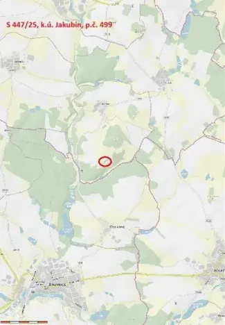 Prodej lesa, Častrov, 768 m2