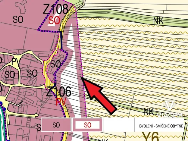 Prodej pozemku pro bydlení, Kyjov, 2460 m2