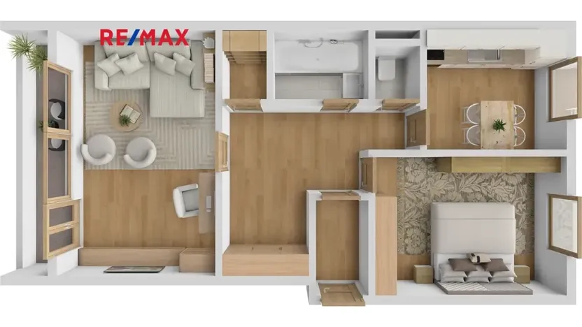 Prodej bytu 2+1, Praha - Čimice, Korycanská, 66 m2