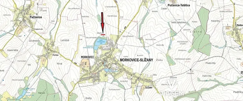 Prodej podílu pole, Morkovice-Slížany, 343 m2