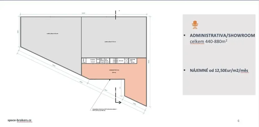 Pronájem obchodního prostoru, Zlatníky-Hodkovice, Technologická, 2021 m2
