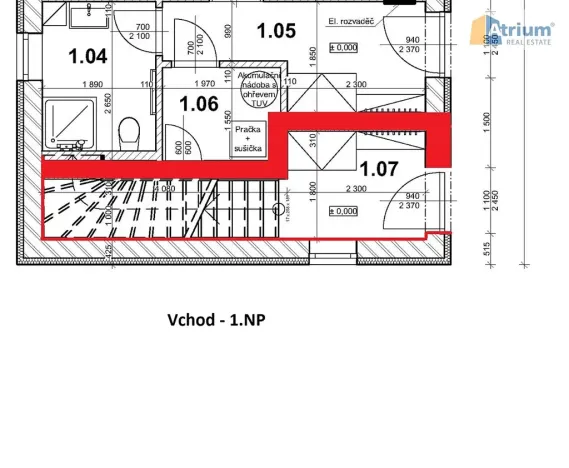 Pronájem bytu 3+kk, Strančice, Březová, 76 m2