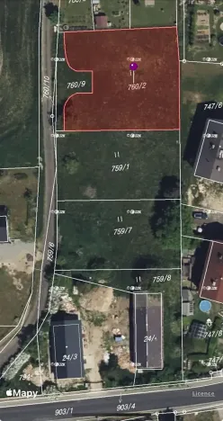 Prodej pozemku pro bydlení, Hamr na Jezeře, 1247 m2