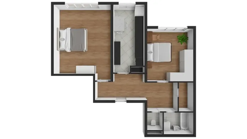 Prodej bytu 2+1, České Budějovice, J. Š. Baara, 61 m2