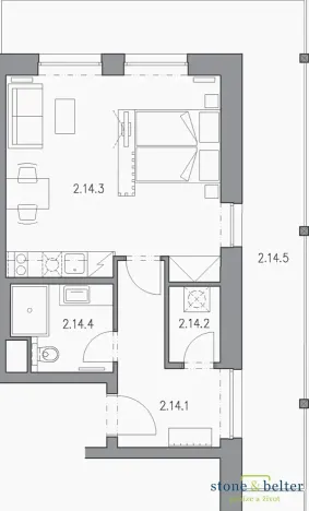 Prodej bytu 1+kk, Černý Důl, 39 m2