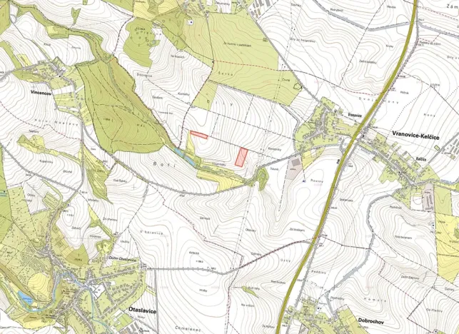 Prodej podílu pole, Vranovice-Kelčice, 9274 m2