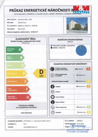 Prodej bytu 3+1, Praha - Záběhlice, Jasmínová, 74 m2