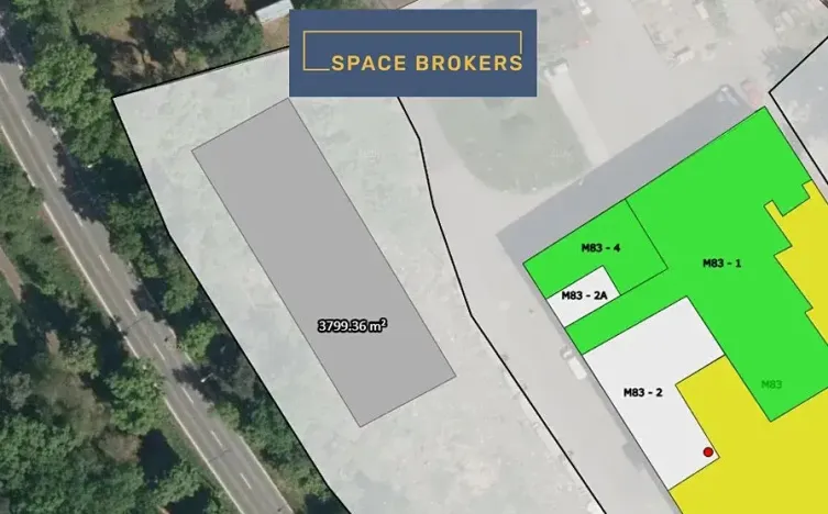 Pronájem komerčního pozemku, Pardubice, 6824 m2