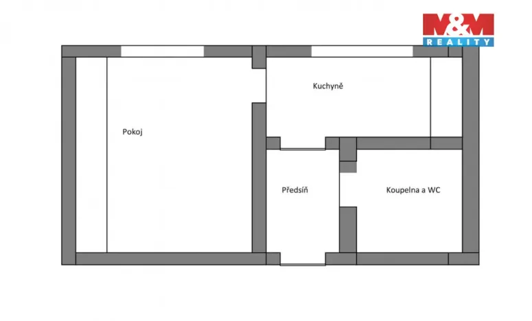 Pronájem bytu 1+1, Praha - Košíře, Mikšovského, 32 m2