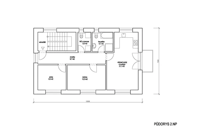 Prodej bytu 3+kk, Praha - Košíře, Nad zámečkem, 60 m2