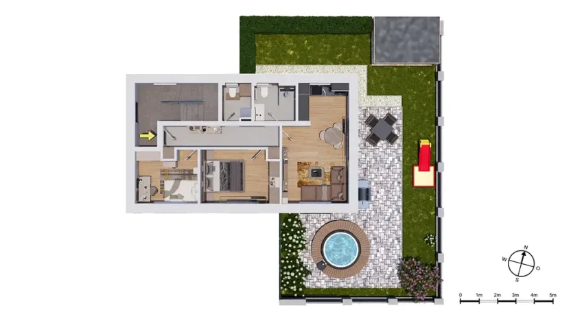 Prodej bytu 3+kk, Praha - Košíře, Nad zámečkem, 60 m2