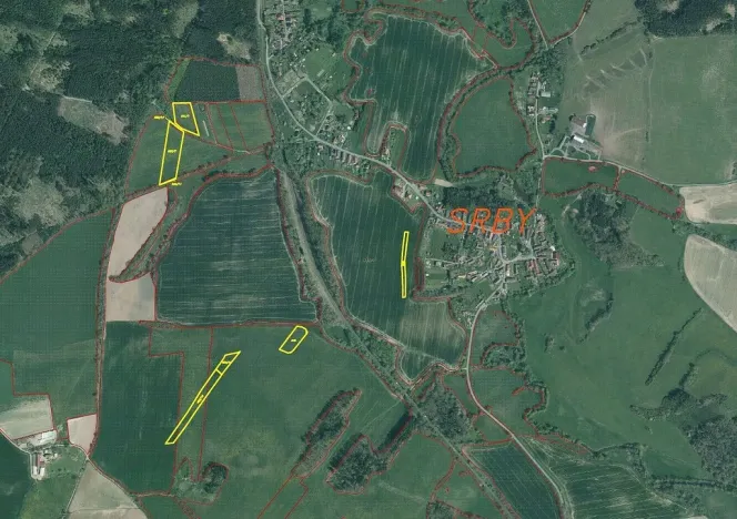 Prodej pole, Srby, 24690 m2