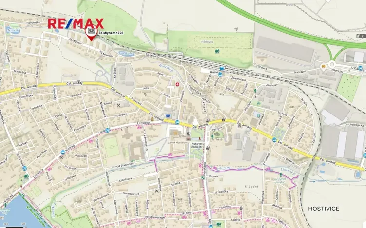 Pronájem bytu 2+kk, Hostivice, Za Mlýnem, 45 m2