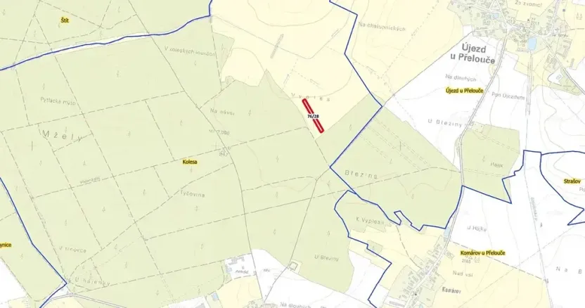 Prodej louky, Kladruby nad Labem, 3199 m2