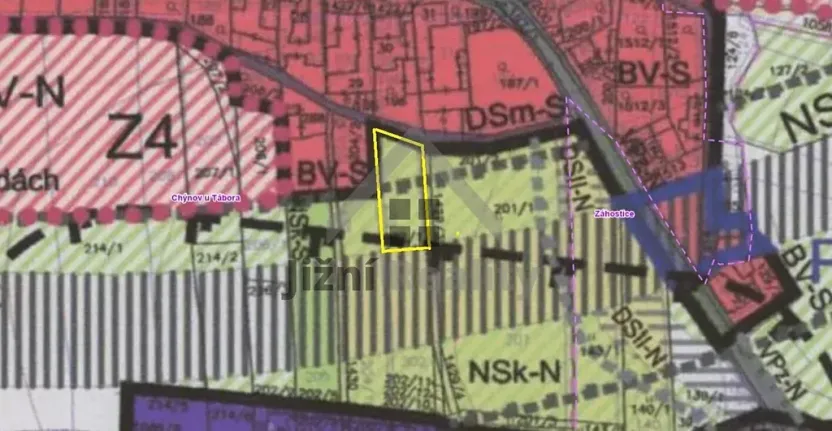 Prodej zahrady, Chýnov, Černovická, 1274 m2