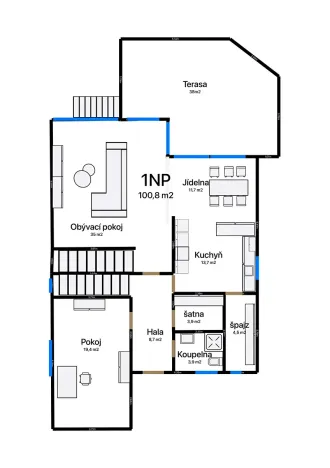 Prodej rodinného domu, Úholičky, Nade Dvorem, 192 m2