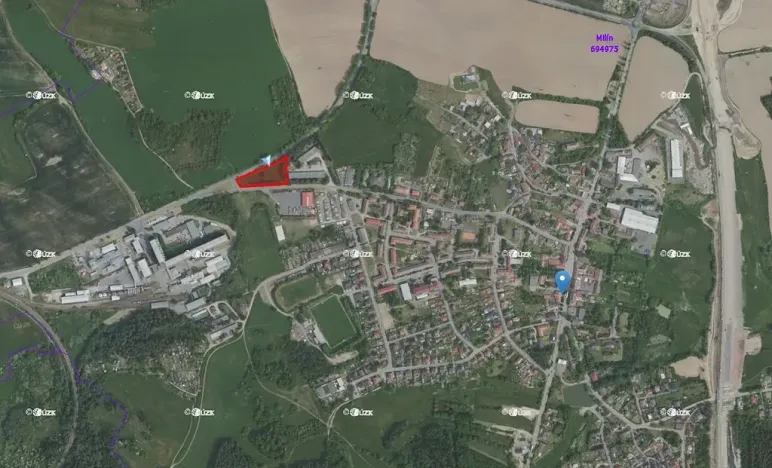 Prodej pozemku pro bydlení, Milín, Nádražní, 5145 m2
