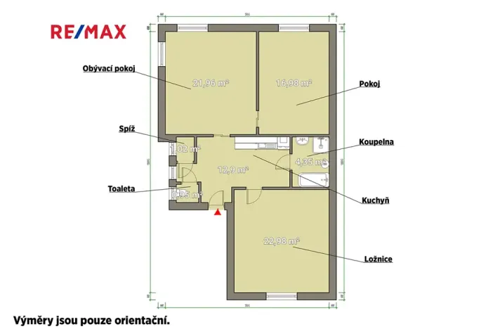 Pronájem bytu 3+1, Plzeň, Wolkerova, 80 m2