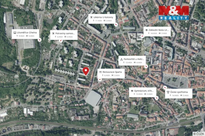 Prodej bytu 4+kk, Litoměřice - Předměstí, Družstevní, 63 m2