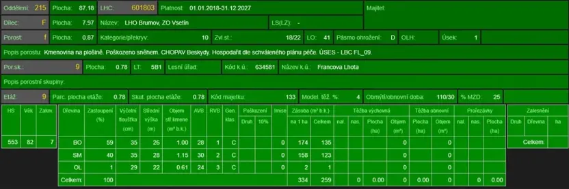 Prodej podílu lesa, Francova Lhota, 1929 m2