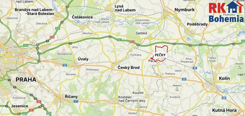 Prodej bytu 3+1, Pečky, V Horkách, 63 m2